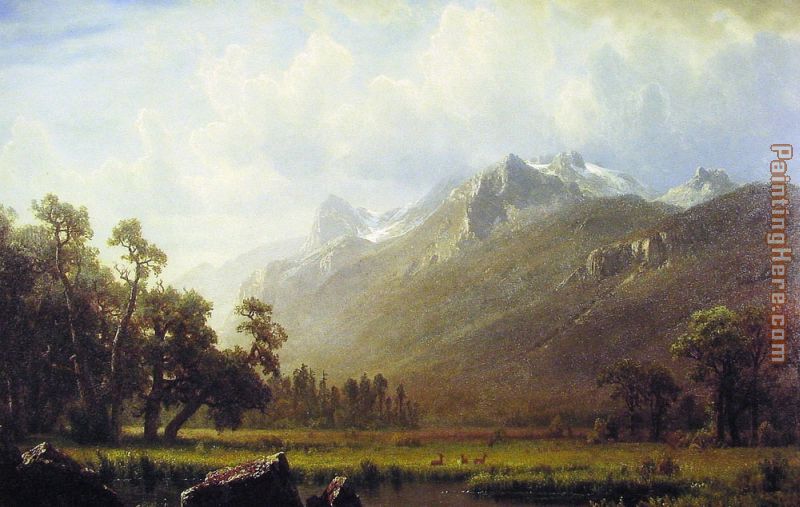 The Sierras Near Lake Tahoe California painting - Albert Bierstadt The Sierras Near Lake Tahoe California art painting